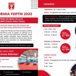 ¡Academia FDPTM – Horarios Marzo 2022!