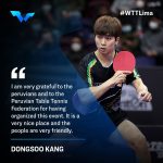 WTT Contender Lima 2022: Dongsoo Kang from the qualy to the semi-final
